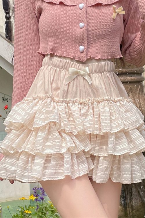 Summer Ballet Style High-Quality Fluffy Skirt