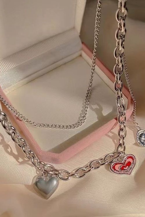 Pink Love Double Layered Wear Necklace