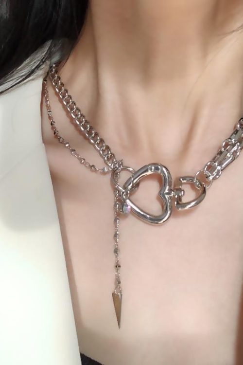 Heart Lock Design Necklace