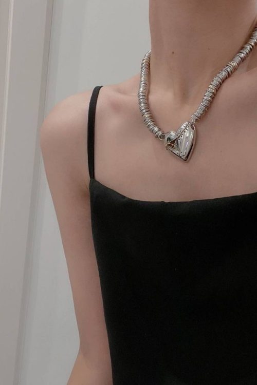 Heart Hollow Versatile Clavicle Chain Necklace