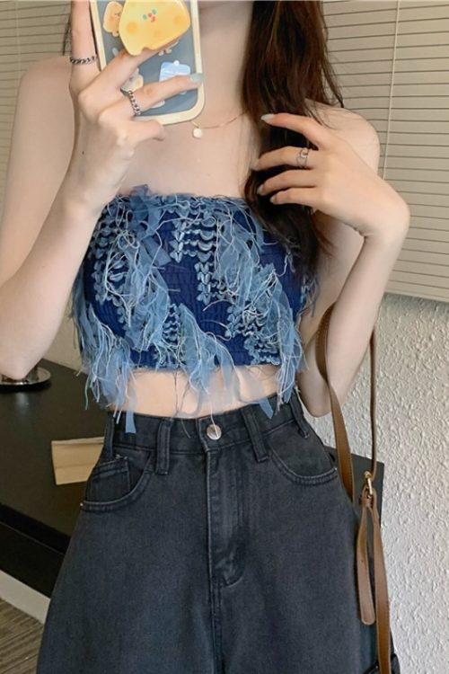 Unique Bandeau Cropped Top