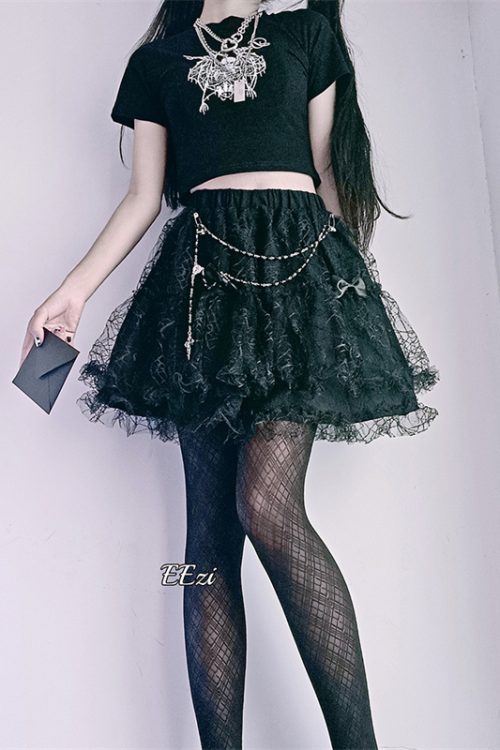 Original Black Lace Diablo Spice Cake Skirt